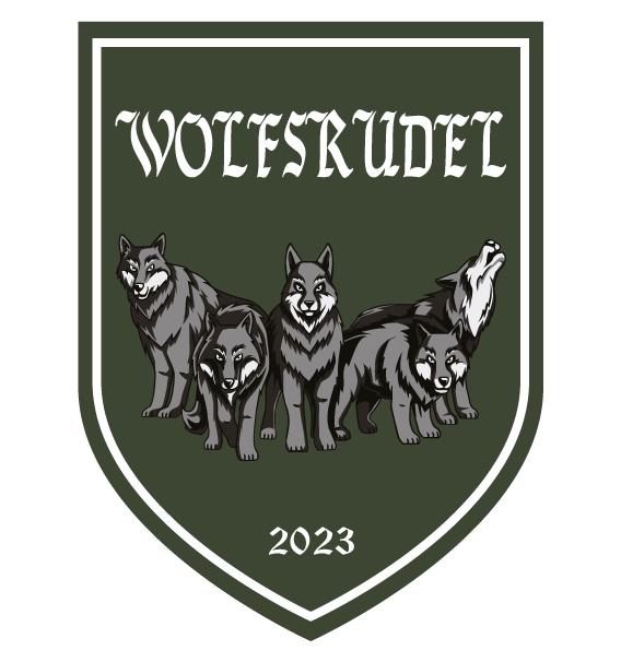 Paintball Team Wolfsrudel Patch Illustration